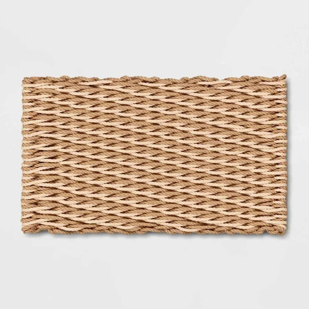 Basket Weave Poly Rope Outdoor Door Mat Natural‎ - Threshold Studio McGee, 2023